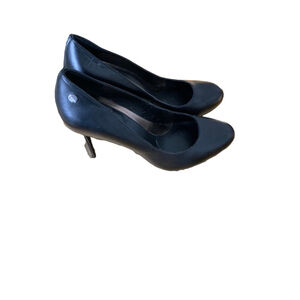 Calvin Klein Black Leather Pumps Women's Size 6.5